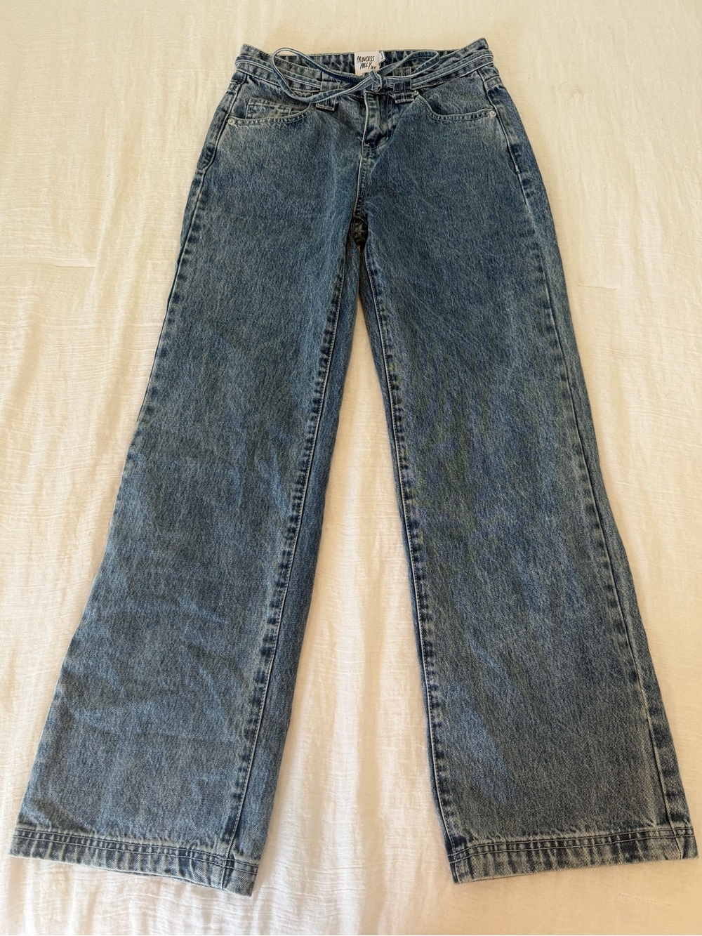 NWOT Princess Polly Wide-Leg Mid-Rise Jeans - Size 0